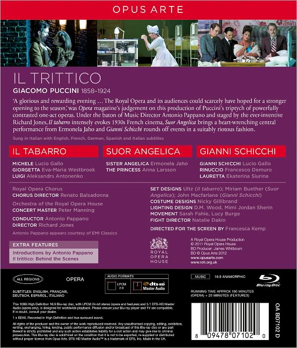 Il Trittico [Blu-ray]