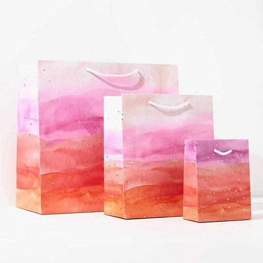 Pink Watercolor Large Gift Bag