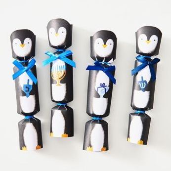 Hanukkah Penguin Crackers
