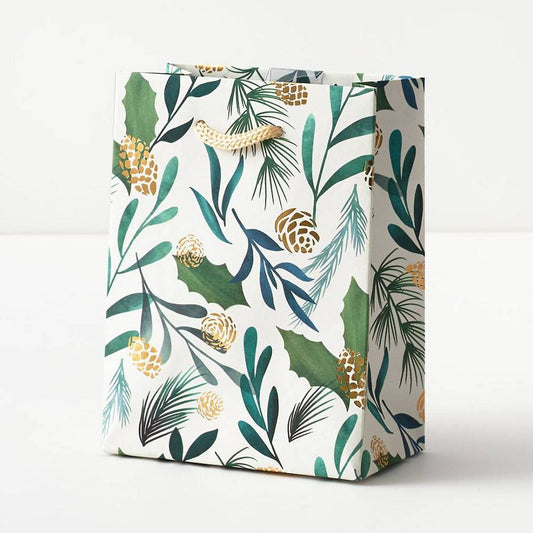 Pinecone Greenery Small Gift Bag