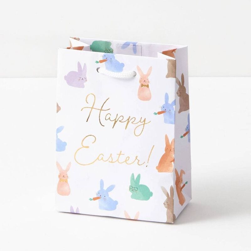 Watercolor Bunnies Small Gift Bag