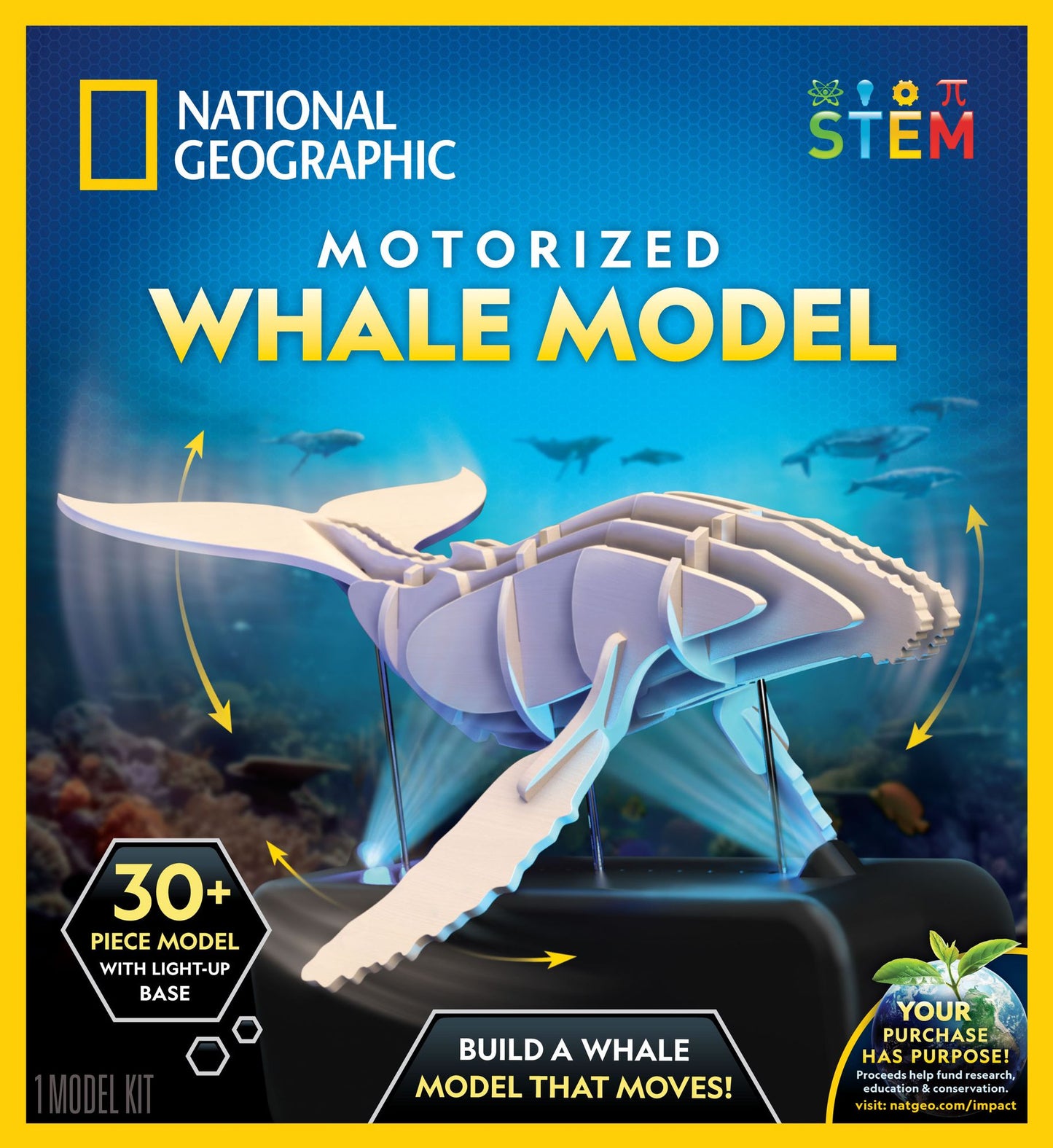 National Geographic Motorized Animal Puzzle - Whale
