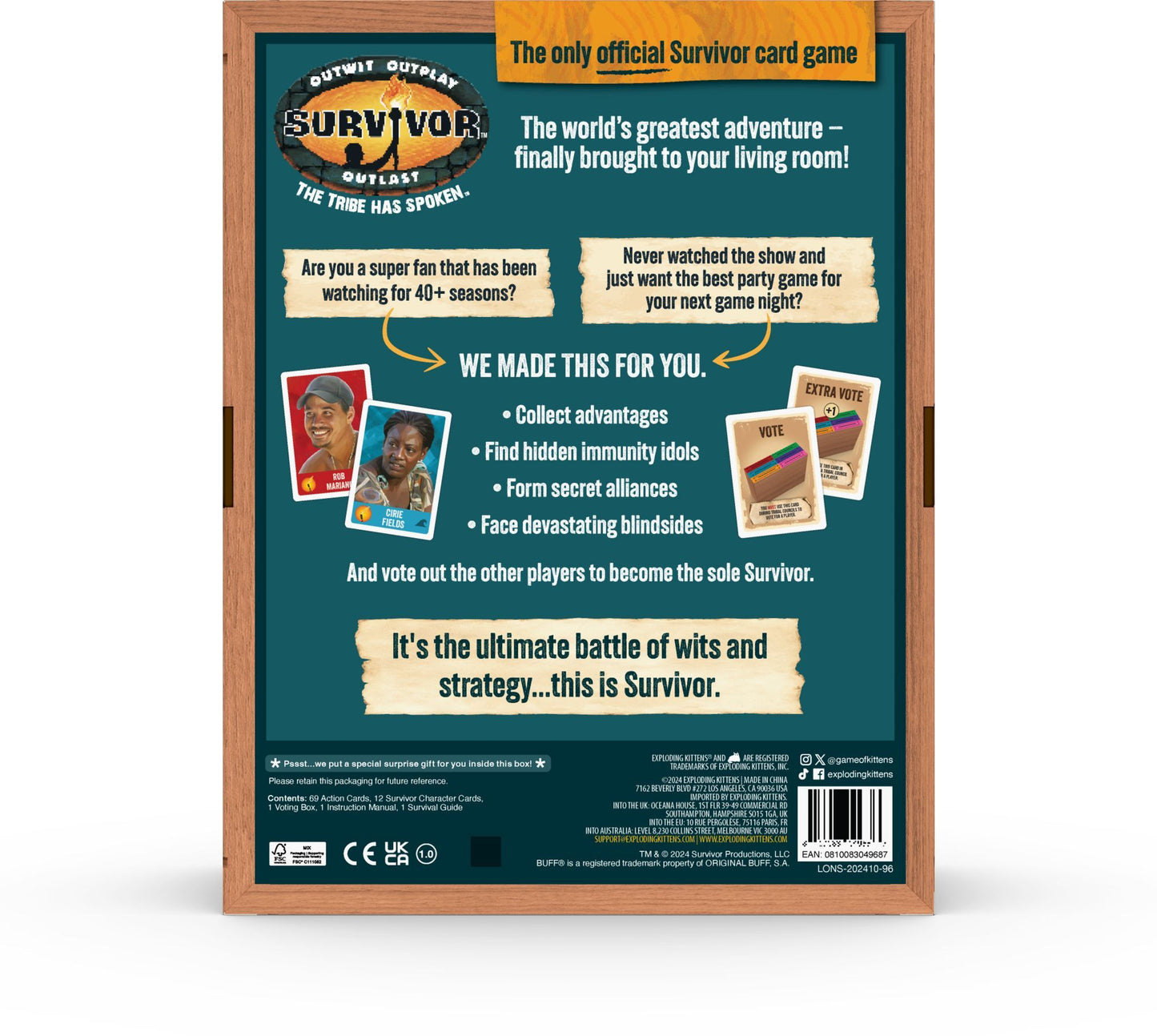 Survivor: The Tribe Has Spoken - Special Edition (B&N Exclusive) by Ian Clayman, Jeff Probst, Elan Lee
