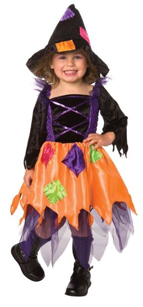 Costumes For All Occasions Lf1063Ts Patchwork Witch Toddler 1-2