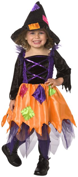 Costumes 185636 Patchwork Witch Toddler Costume
