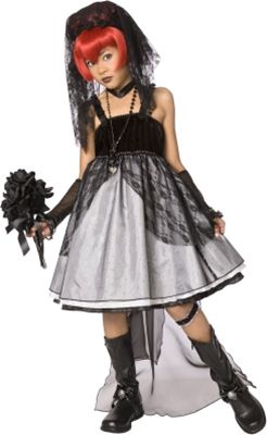 Costumes 185609 Dark Bride Child Costume