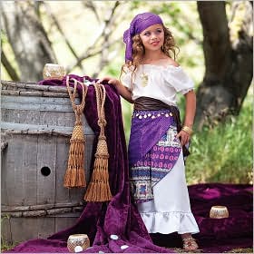 Gypsy Child Costume: Size Meidium (7-10)