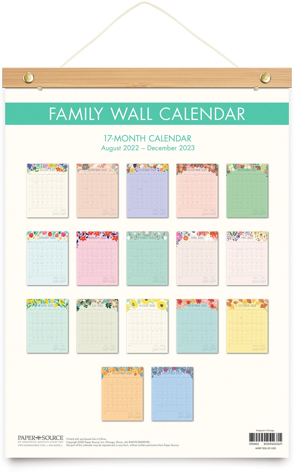2022-2023 Family Wall Calendar
