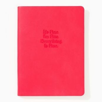 It's Fine Pink Leather Journal