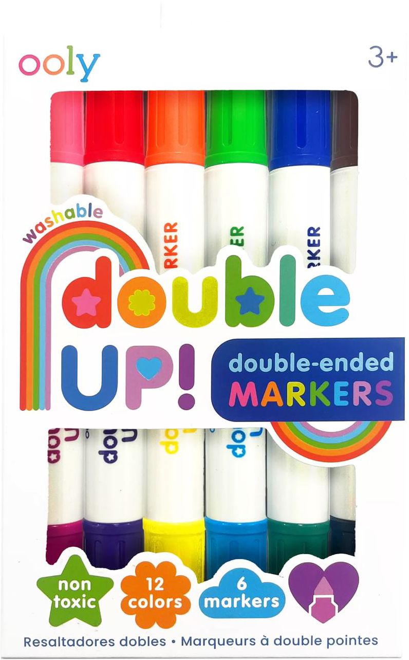 Double Up! Double-Ended Markers (Set of 6 / 12 Colors)
