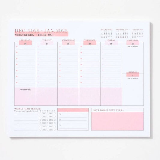 2023 Weekly Blotter Calendar
