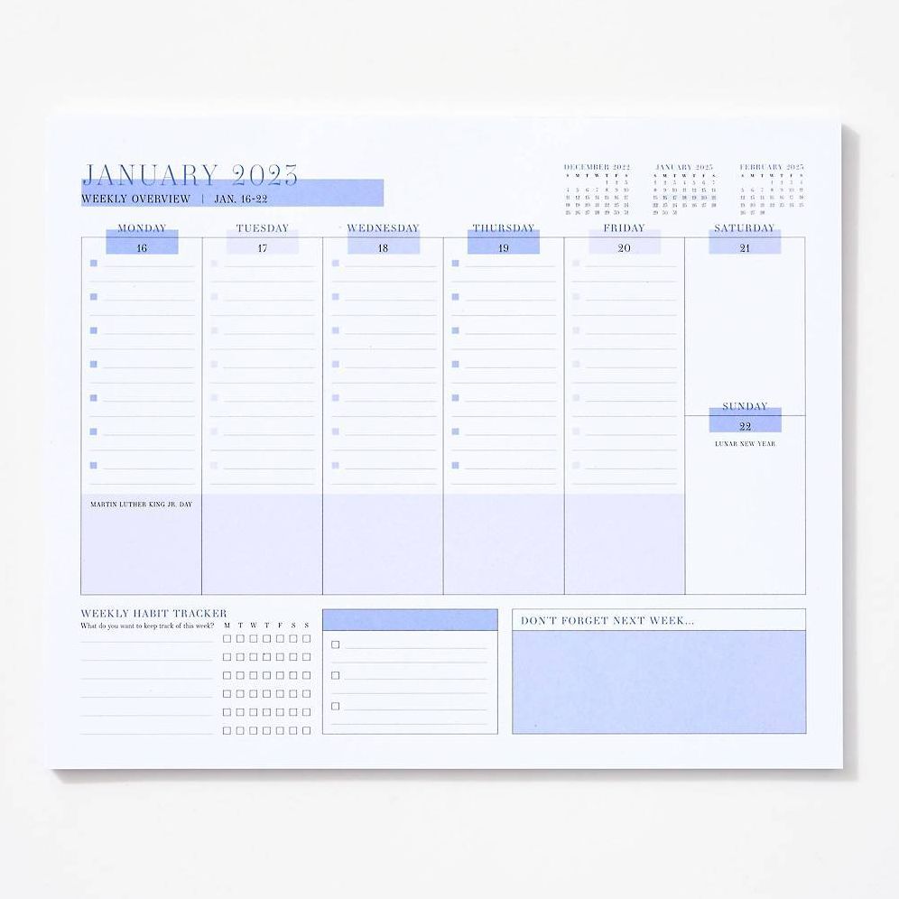 2023 Weekly Blotter Calendar