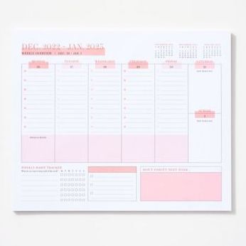 2023 Weekly Blotter Calendar
