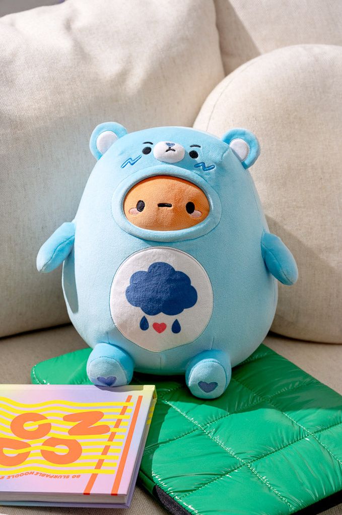 Blue Grumpy Bear Tayto Potato Mochi Plush