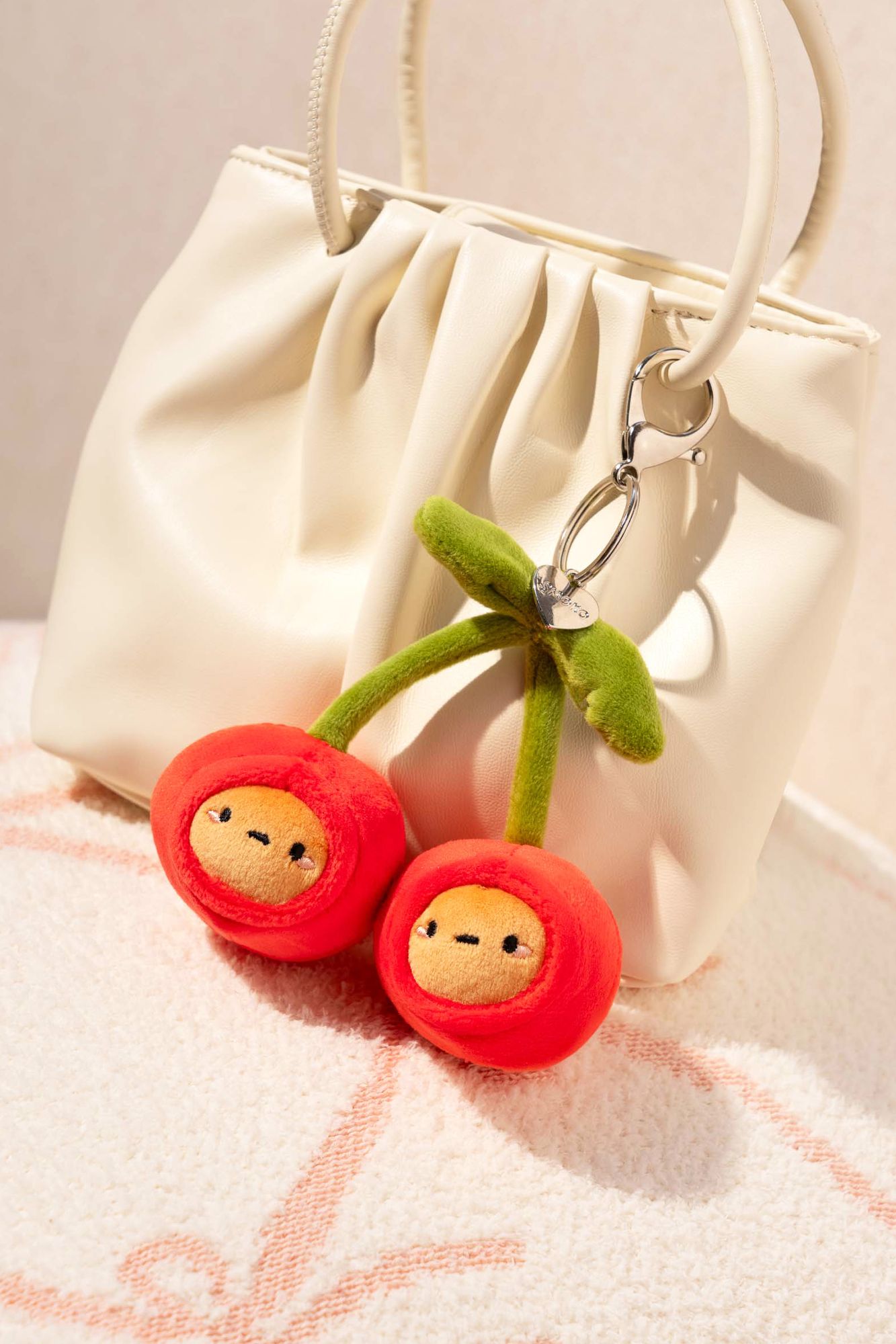 Tayto Potato Cherry Plush Keychain