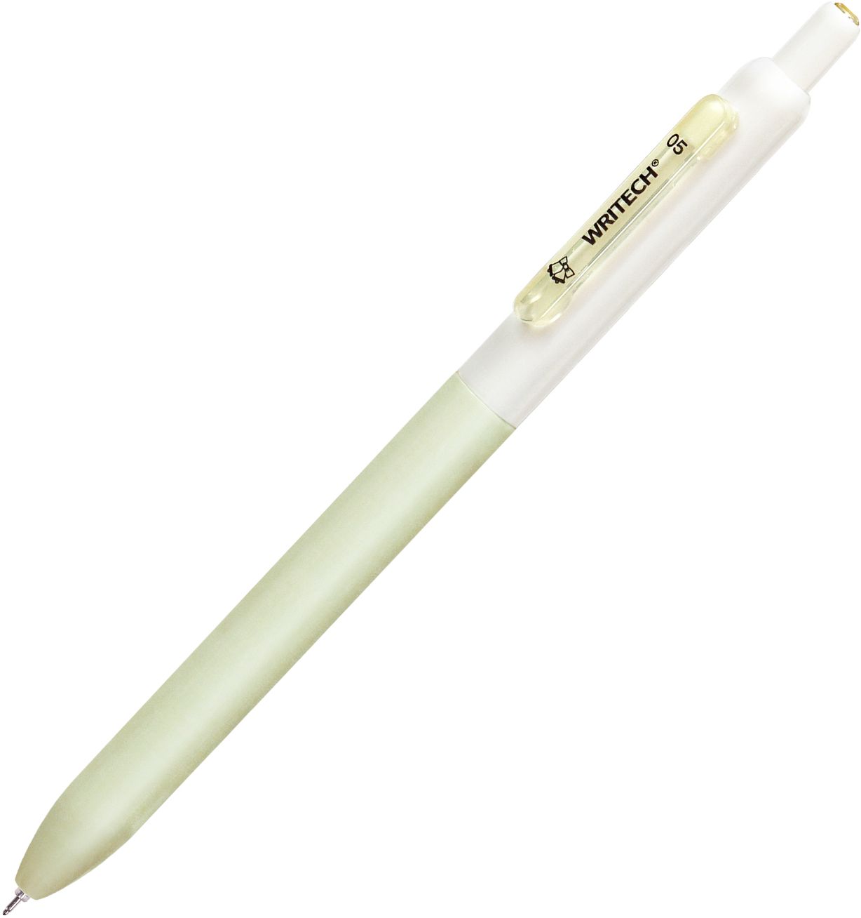 Cute Gel Pen Grass Green Black Ink 0.5mm Needle Tip