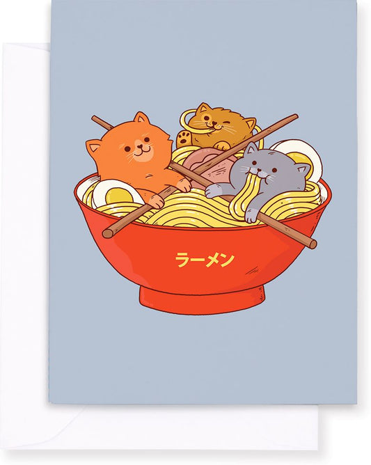 Ramen and Cats Notecards