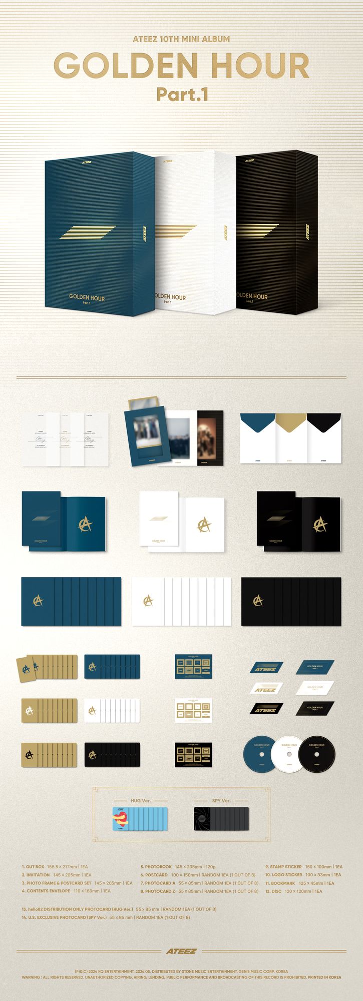 Golden Hour : Part.1 (BLUE HOUR VER.) (Ateez)