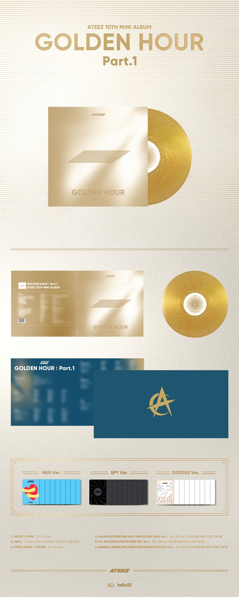 Golden Hour : Part.1 (BN) (Ateez)