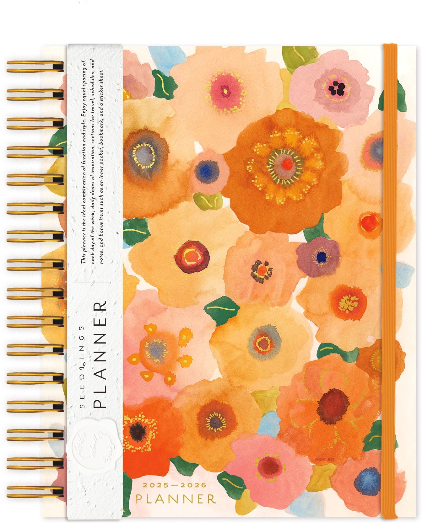 2025-2026 Seedlings Vintage Vibes 17 Month Hardcover Weekly/Monthly Planner