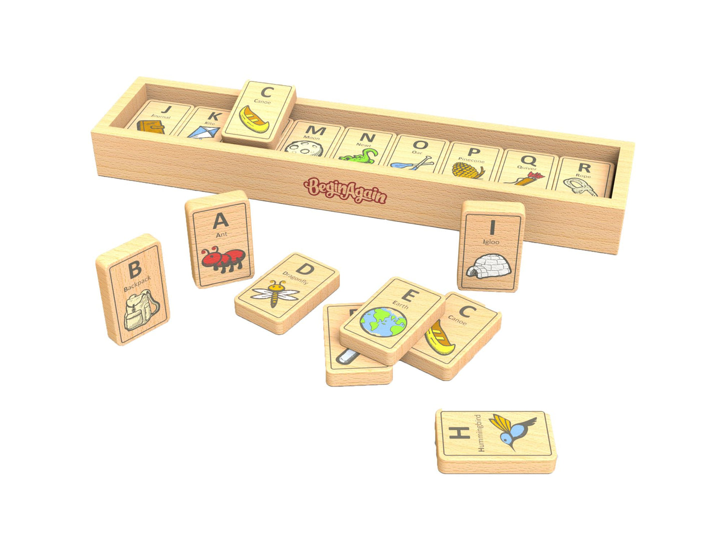 BeginAgain Toys Alphabet Adventure Tiles