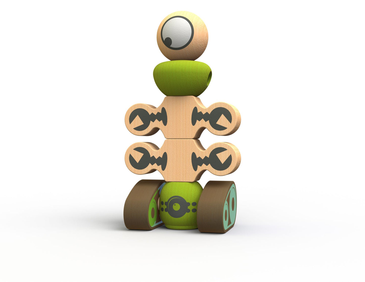 BeginAgain Toys Tinker Totter Robots Set