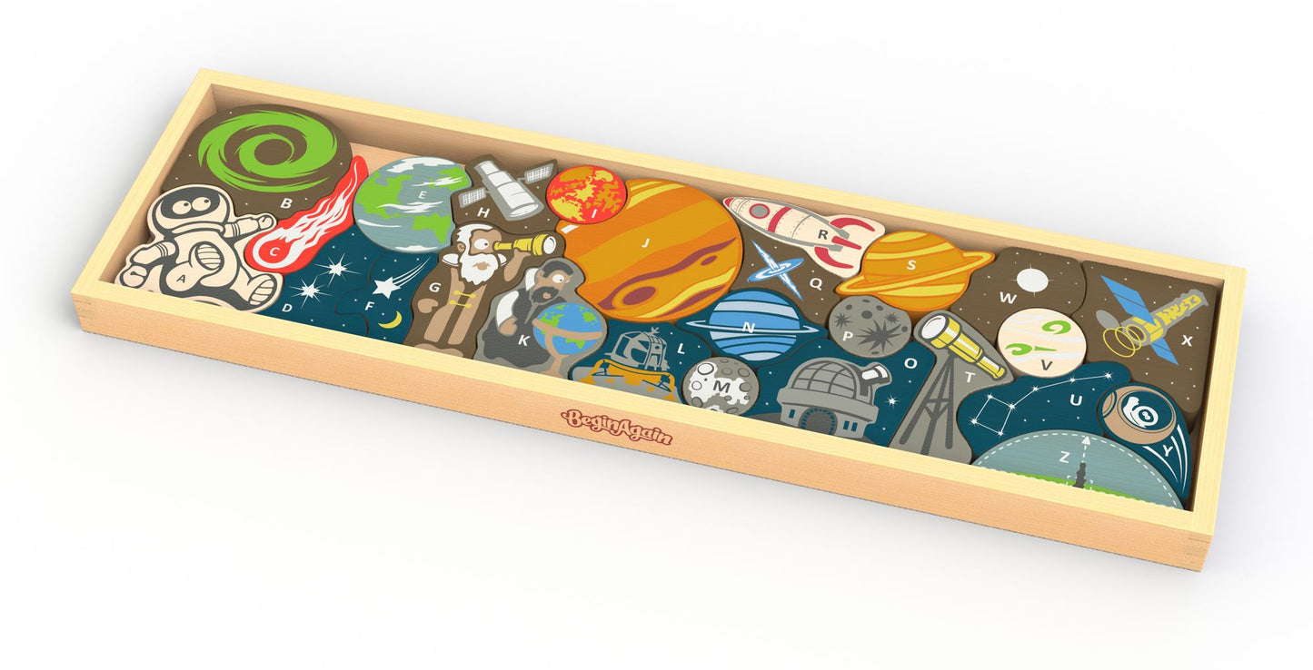Space A-Z puzzle
