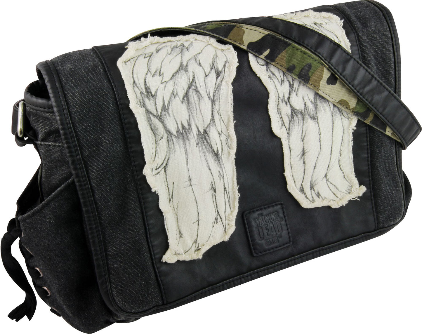 Daryl Wings Mini Messenger - Black