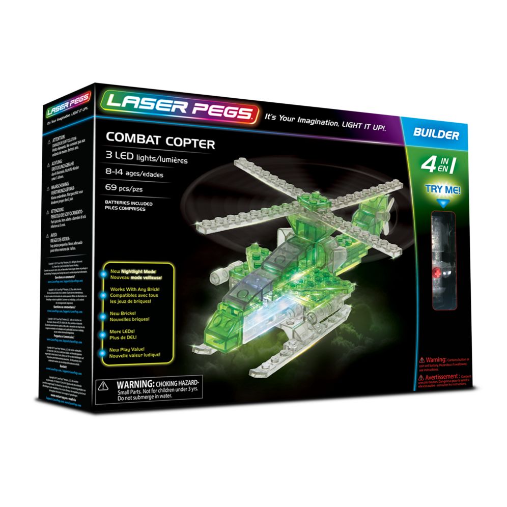 Laser pegs 4 in 1 Combat Copter