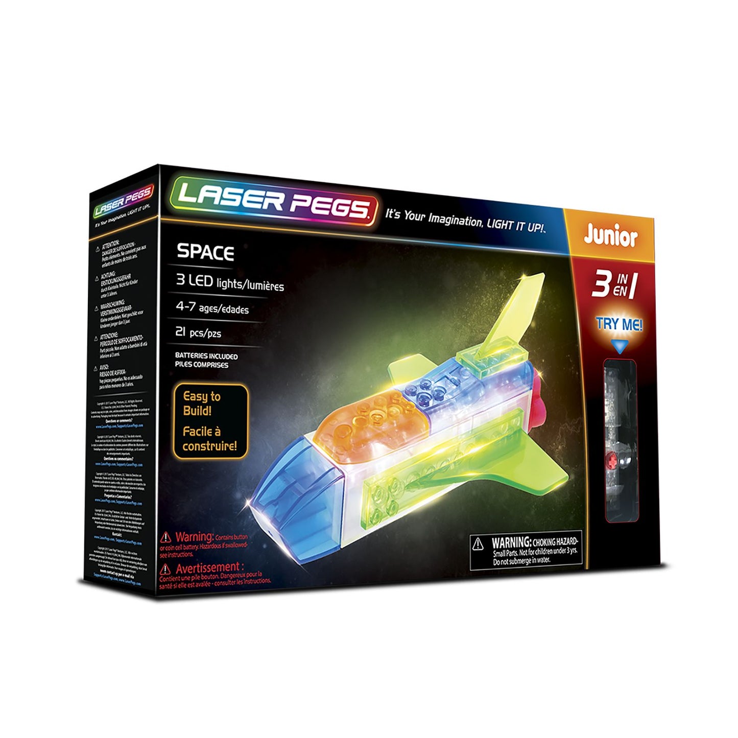Laser Pegs Space 3-in-1 Building Set