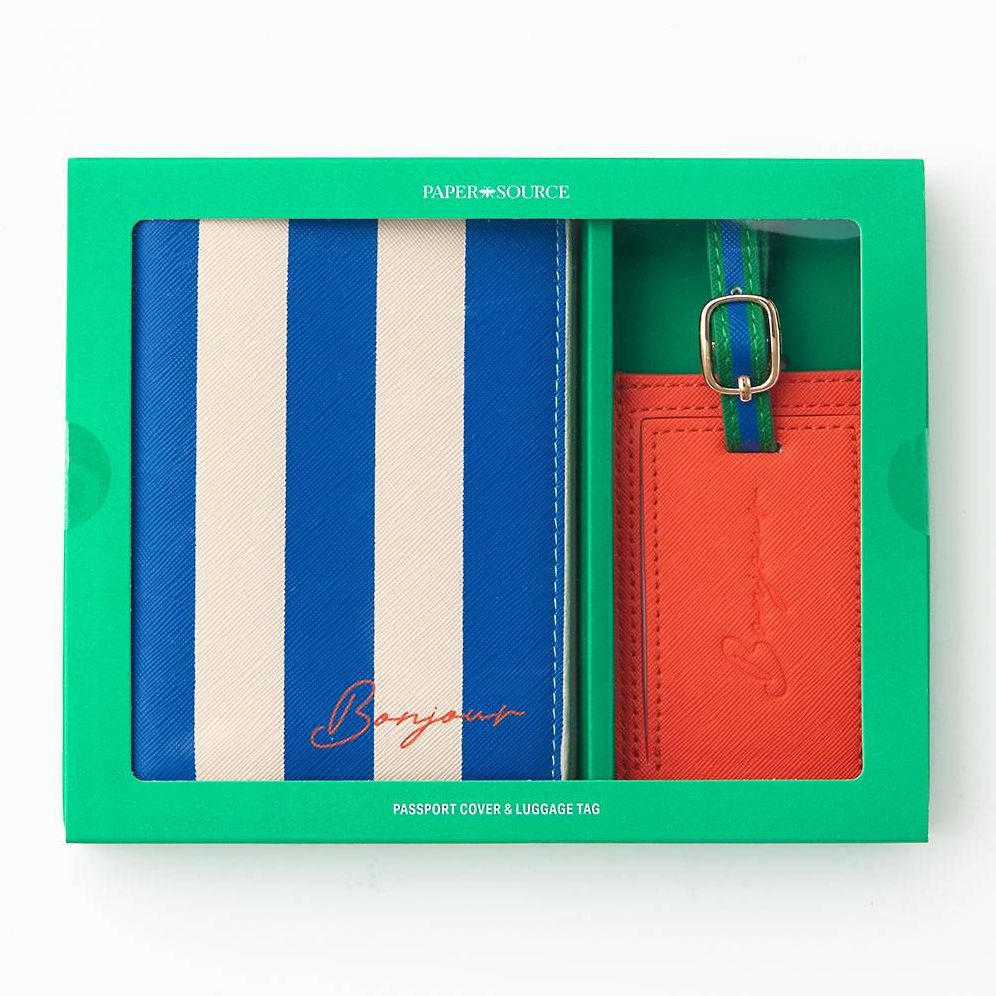 Bright Passport Cover & Luggage Tag Set