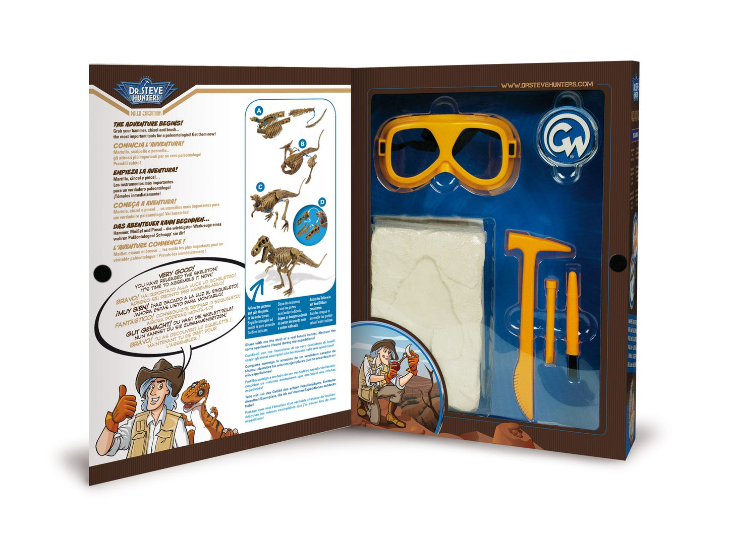 Geoworld Dr. Steve Hunters Paleo Expeditions Dino Excavation Kit - T. Rex