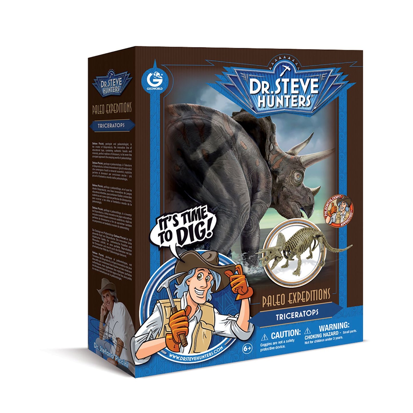 Geoworld Dr. Steve Hunters Paleo Expeditions Dino Excavation Kit - Triceratops