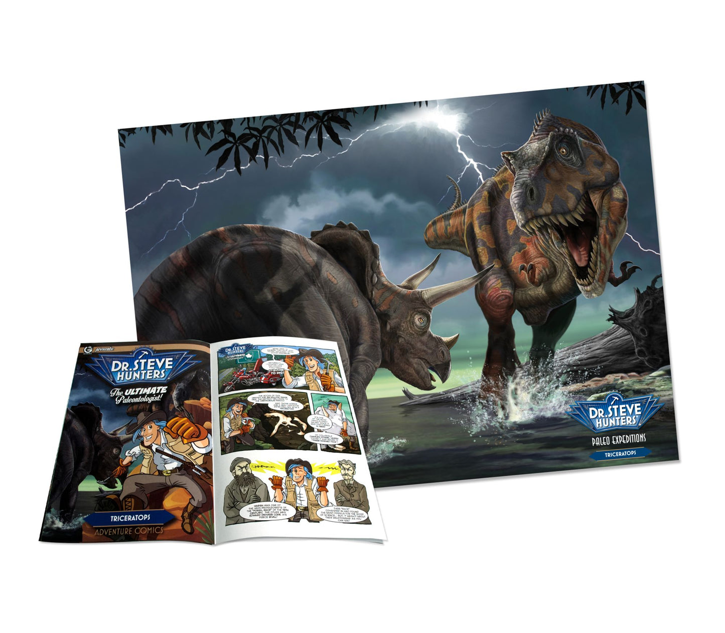 Geoworld Dr. Steve Hunters Paleo Expeditions Dino Excavation Kit - Triceratops