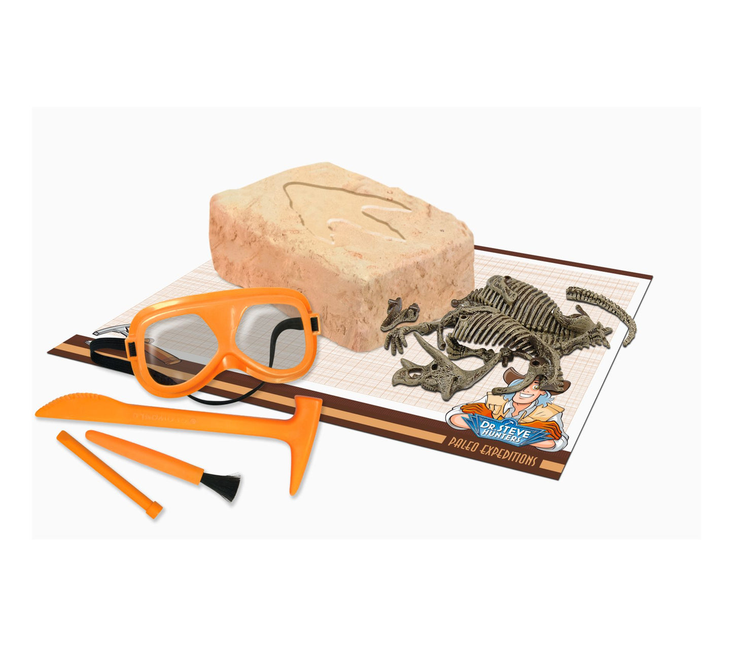 Geoworld Dr. Steve Hunters Paleo Expeditions Dino Excavation Kit - Triceratops