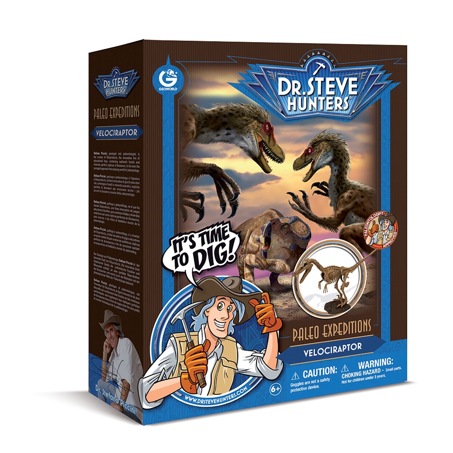 Geoworld Dr. Steve Hunters Paleo Expeditions Dino Excavation Kit - Velociraptor