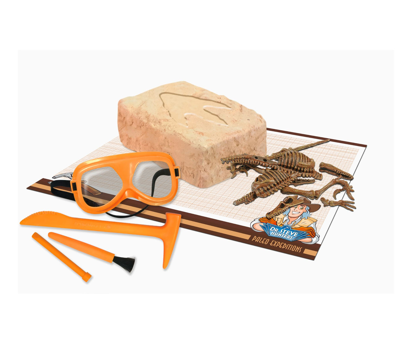 Geoworld Dr. Steve Hunters Paleo Expeditions Dino Excavation Kit - Velociraptor