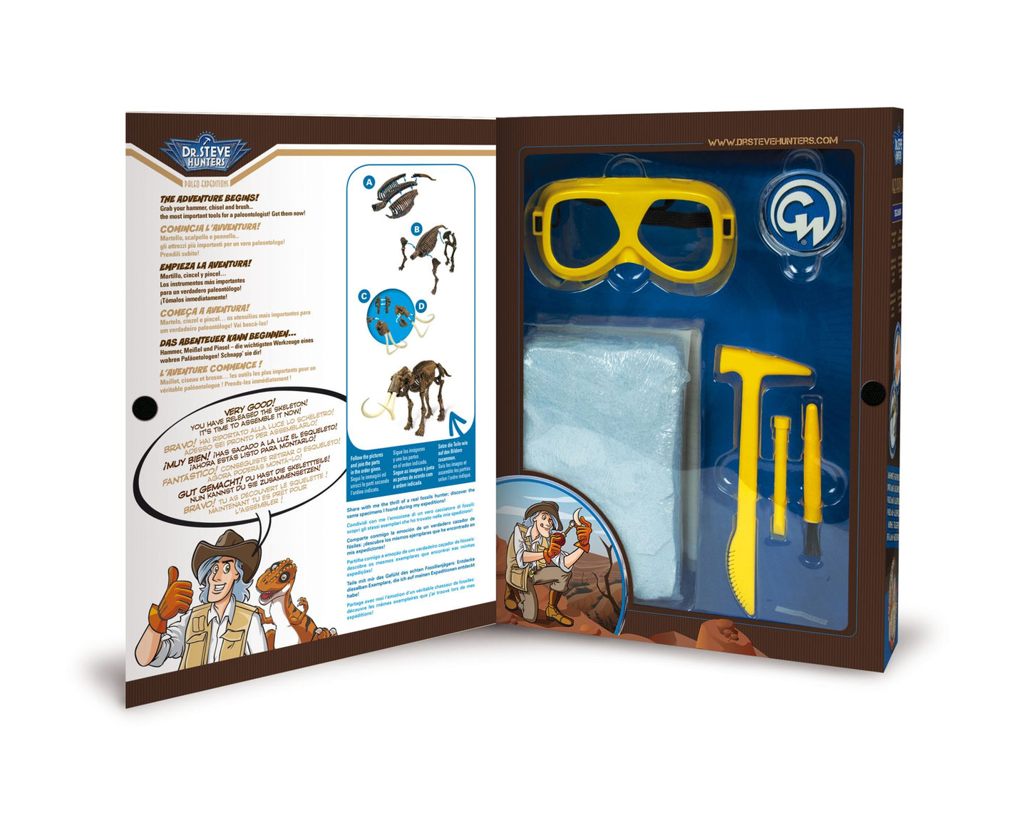 Geoworld Dr. Steve Hunters Paleo Expeditions Dino Excavation Kit - Mammuthus