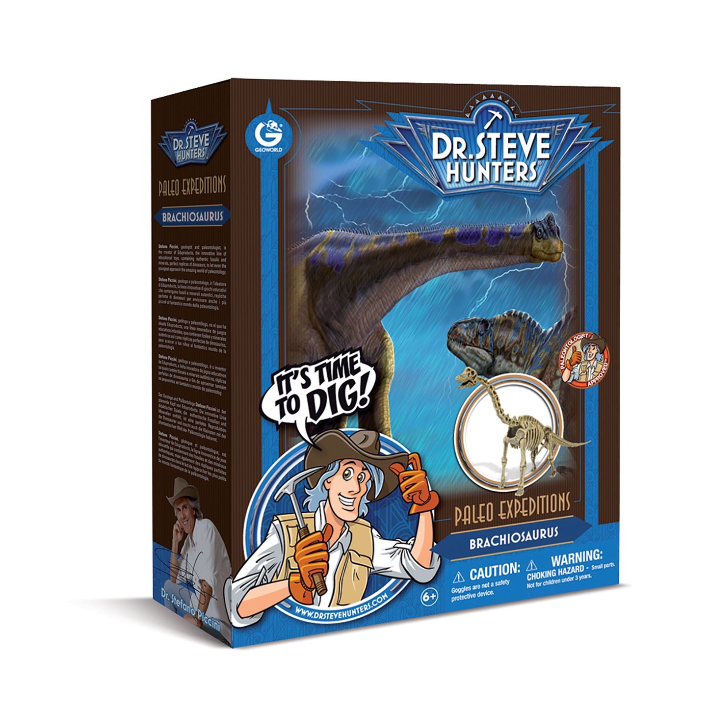 Geoworld Dr. Steve Hunters Paleo Expeditions Dino Excavation Kit - Brachiosaurus