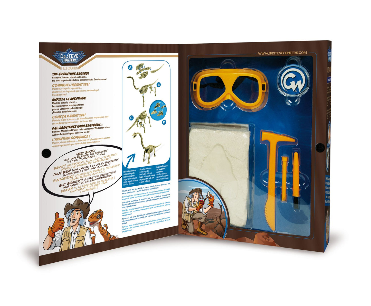 Geoworld Dr. Steve Hunters Paleo Expeditions Dino Excavation Kit - Brachiosaurus