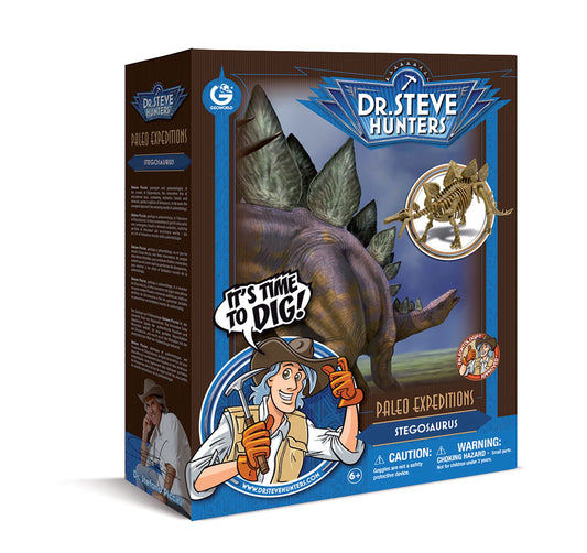 Geoworld Dr. Steve Hunters Paleo Expeditions Dino Excavation Kit - Stegosaurus