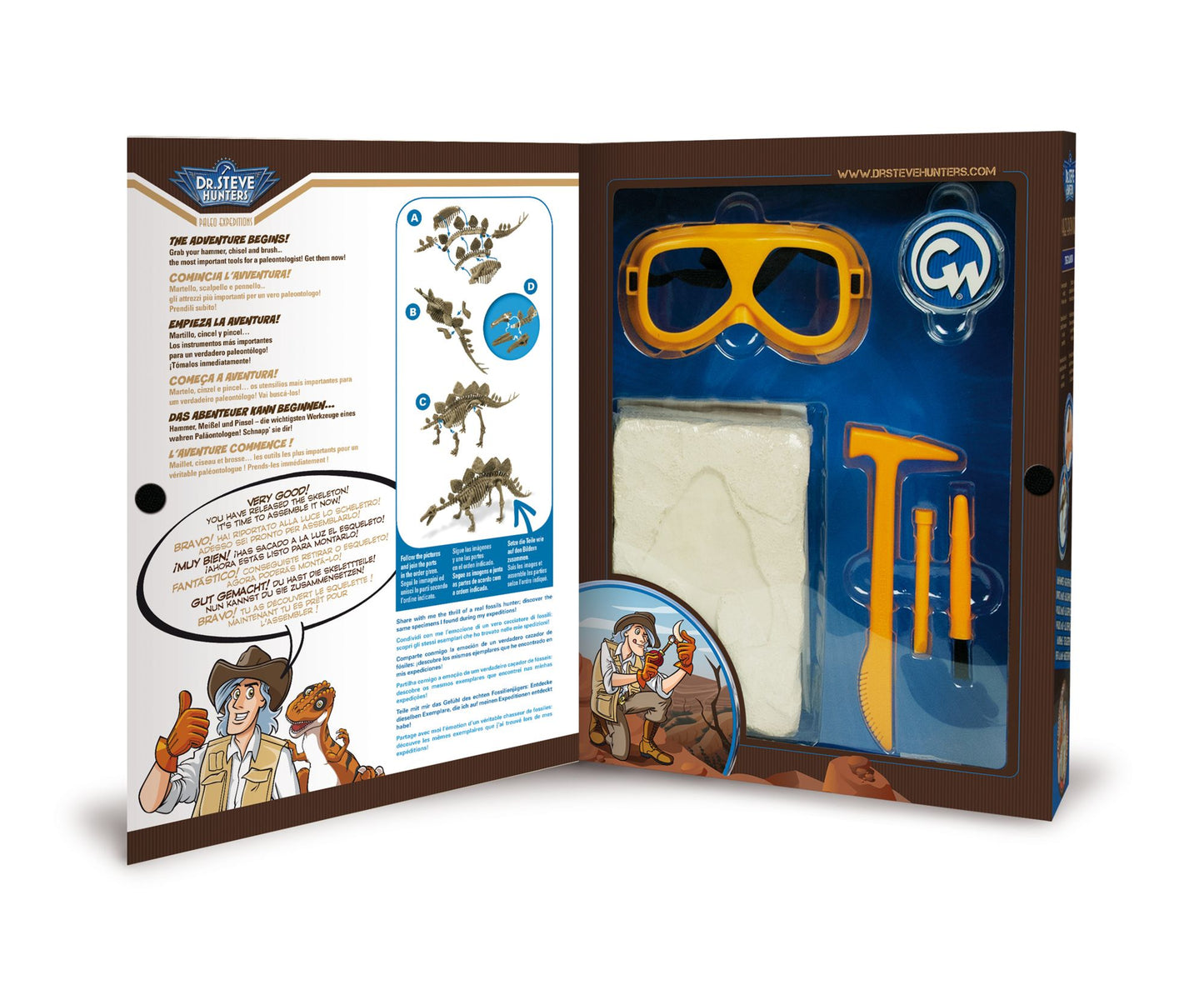 Geoworld Dr. Steve Hunters Paleo Expeditions Dino Excavation Kit - Stegosaurus