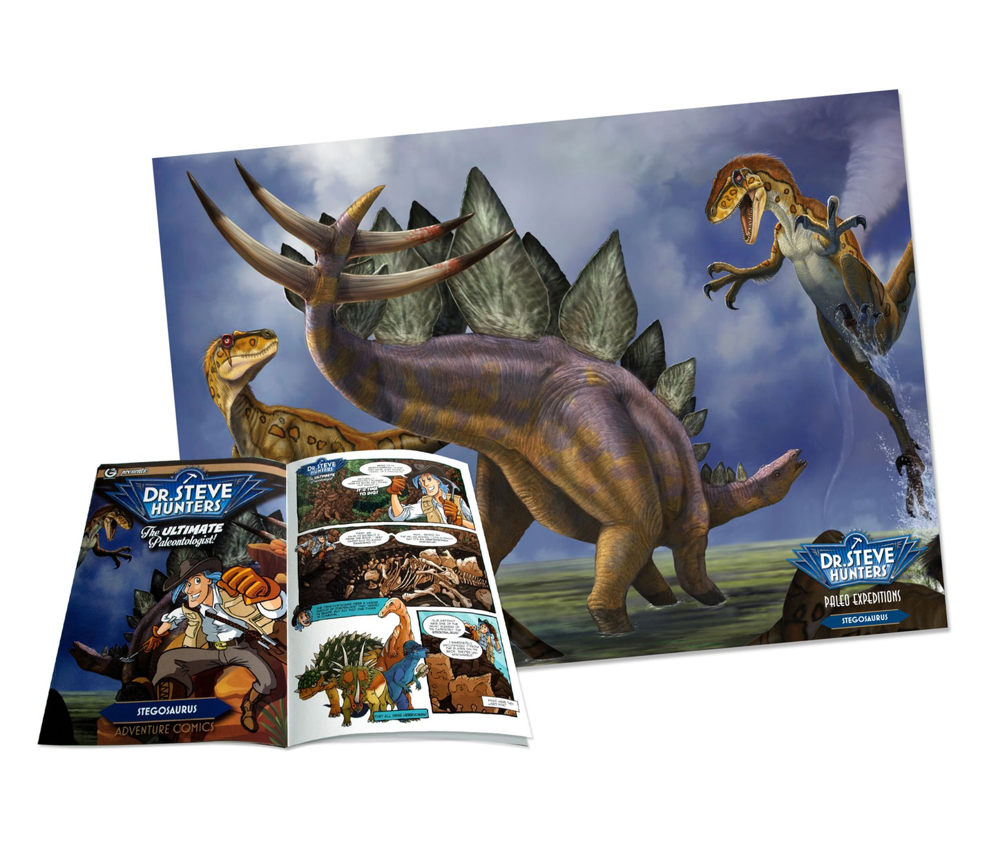 Geoworld Dr. Steve Hunters Paleo Expeditions Dino Excavation Kit - Stegosaurus