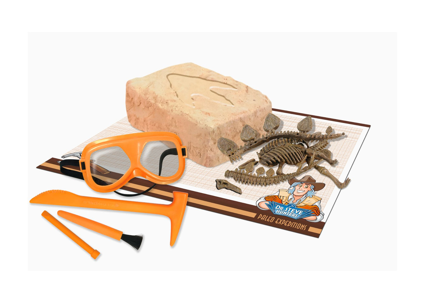 Geoworld Dr. Steve Hunters Paleo Expeditions Dino Excavation Kit - Stegosaurus