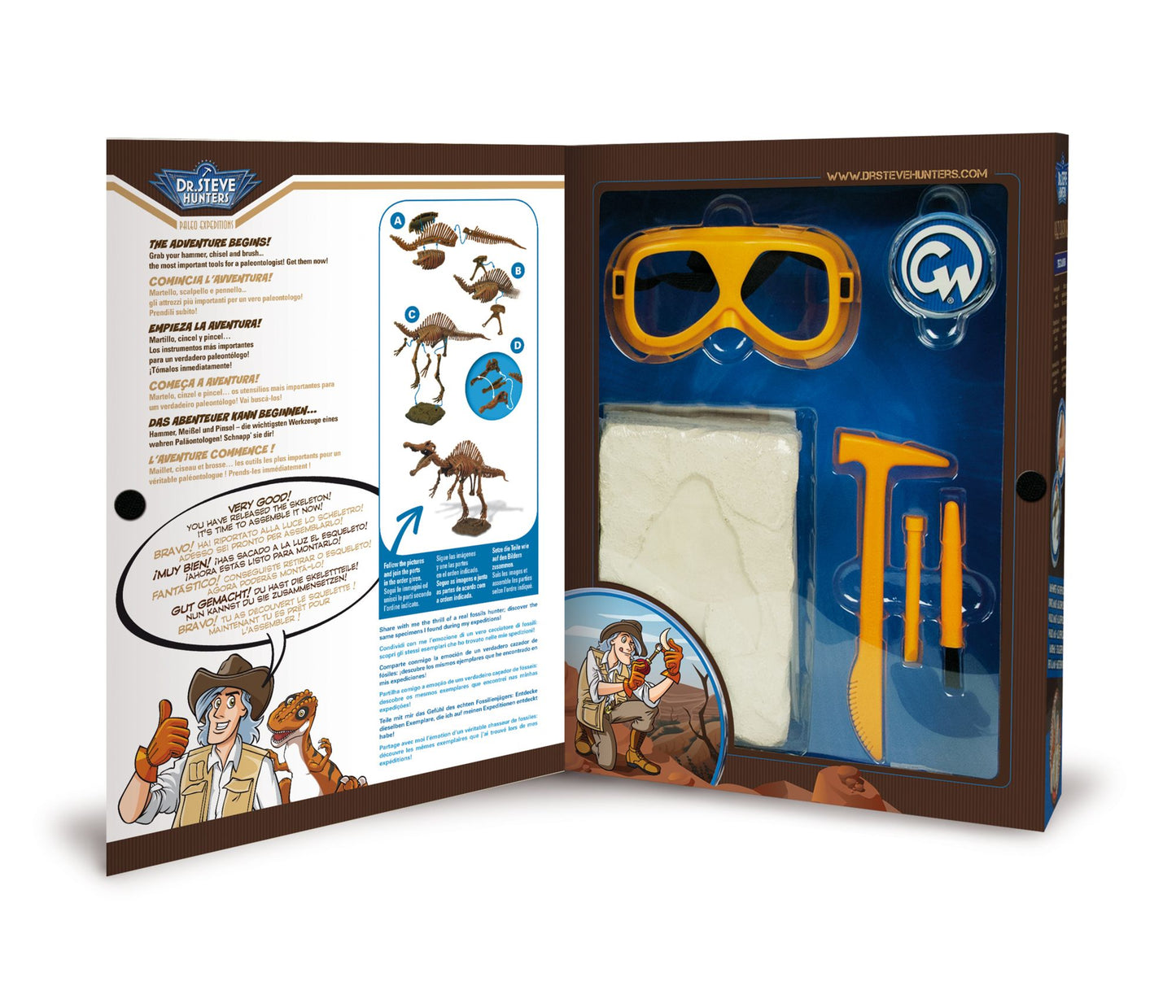 Geoworld Dr. Steve Hunters Paleo Expeditions Dino Excavation Kit - Spinosaurus