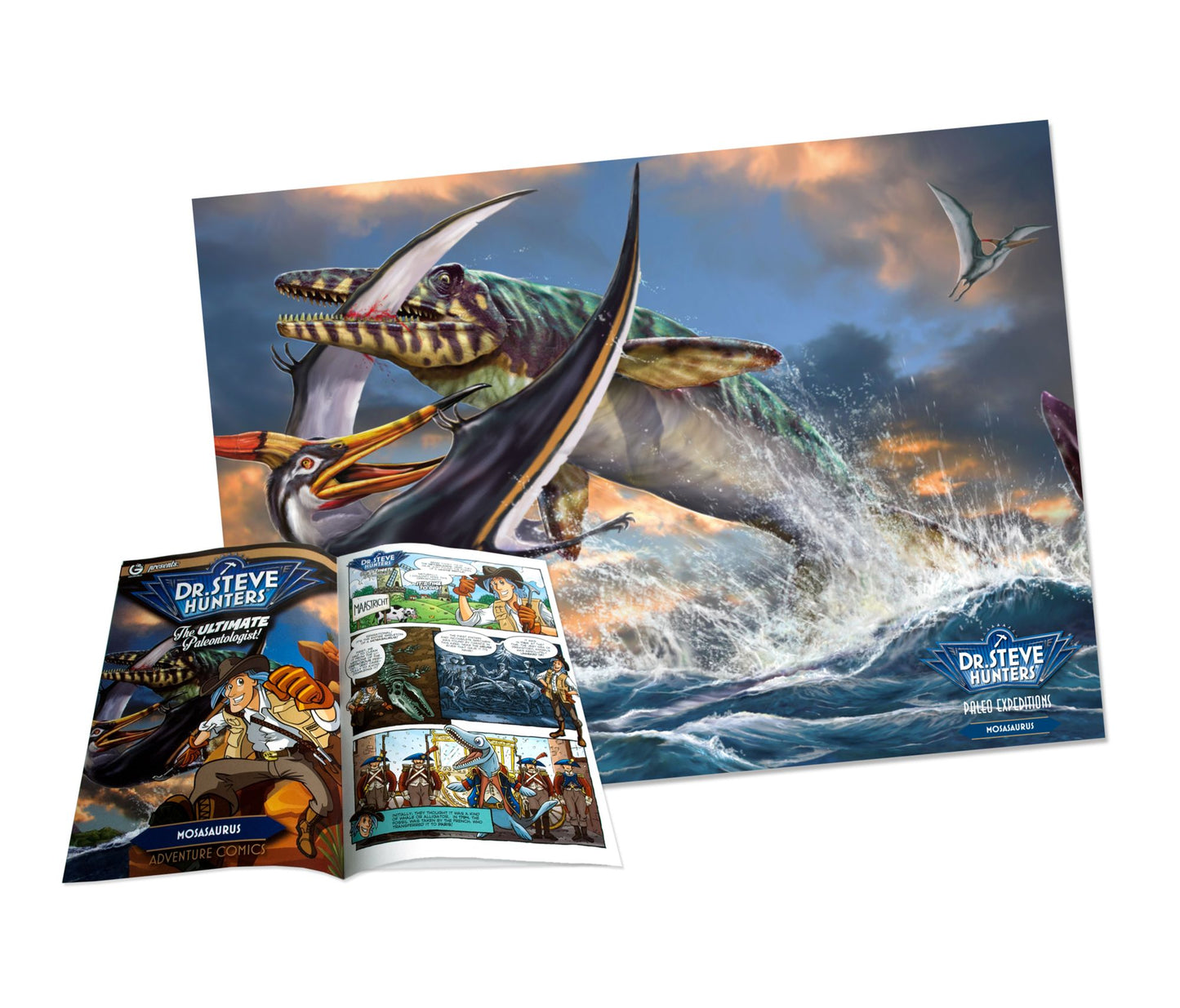 Geoworld Dr. Steve Hunters Paleo Expeditions Dino Excavation Kit - Mosasaurus
