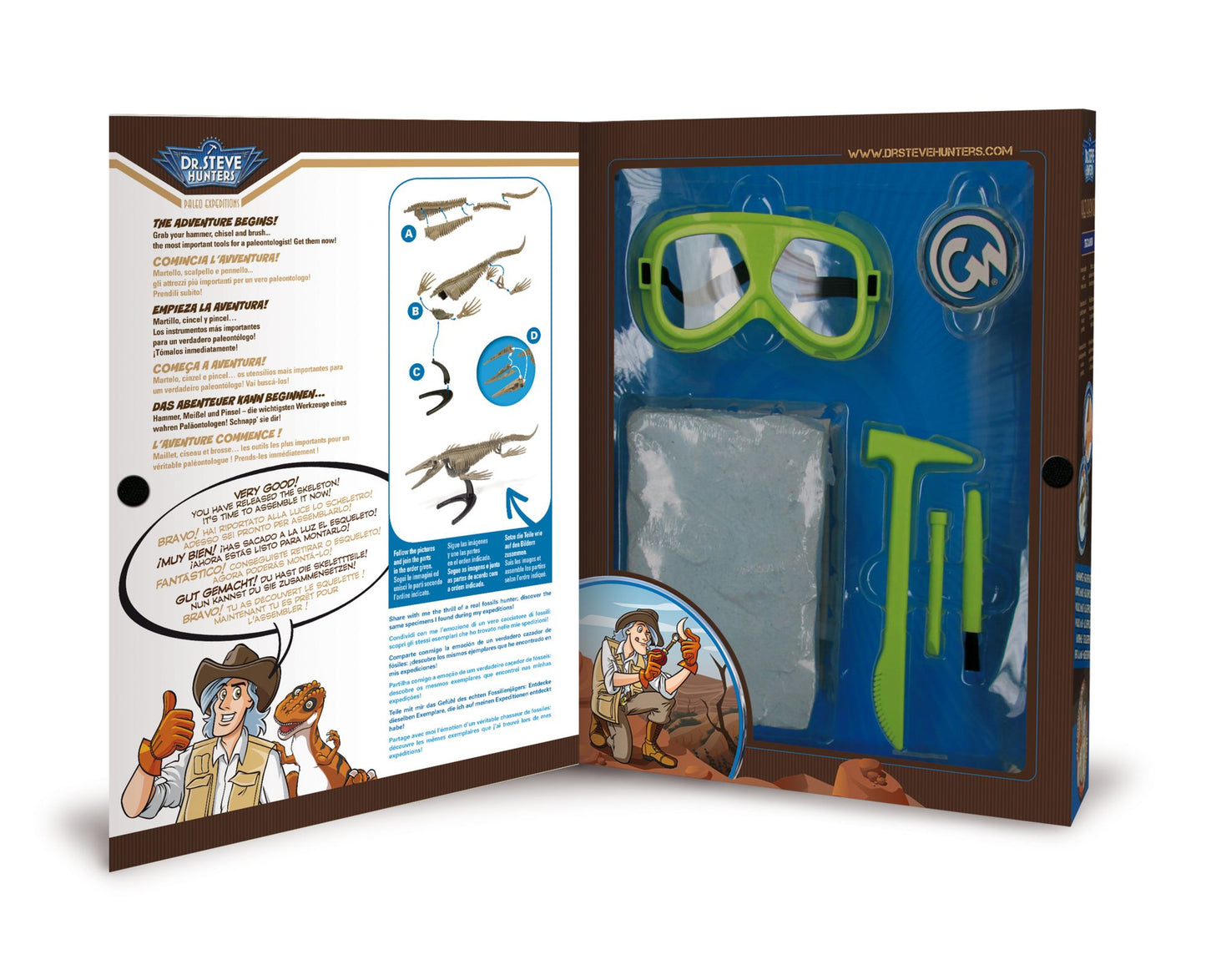 Geoworld Dr. Steve Hunters Paleo Expeditions Dino Excavation Kit - Mosasaurus
