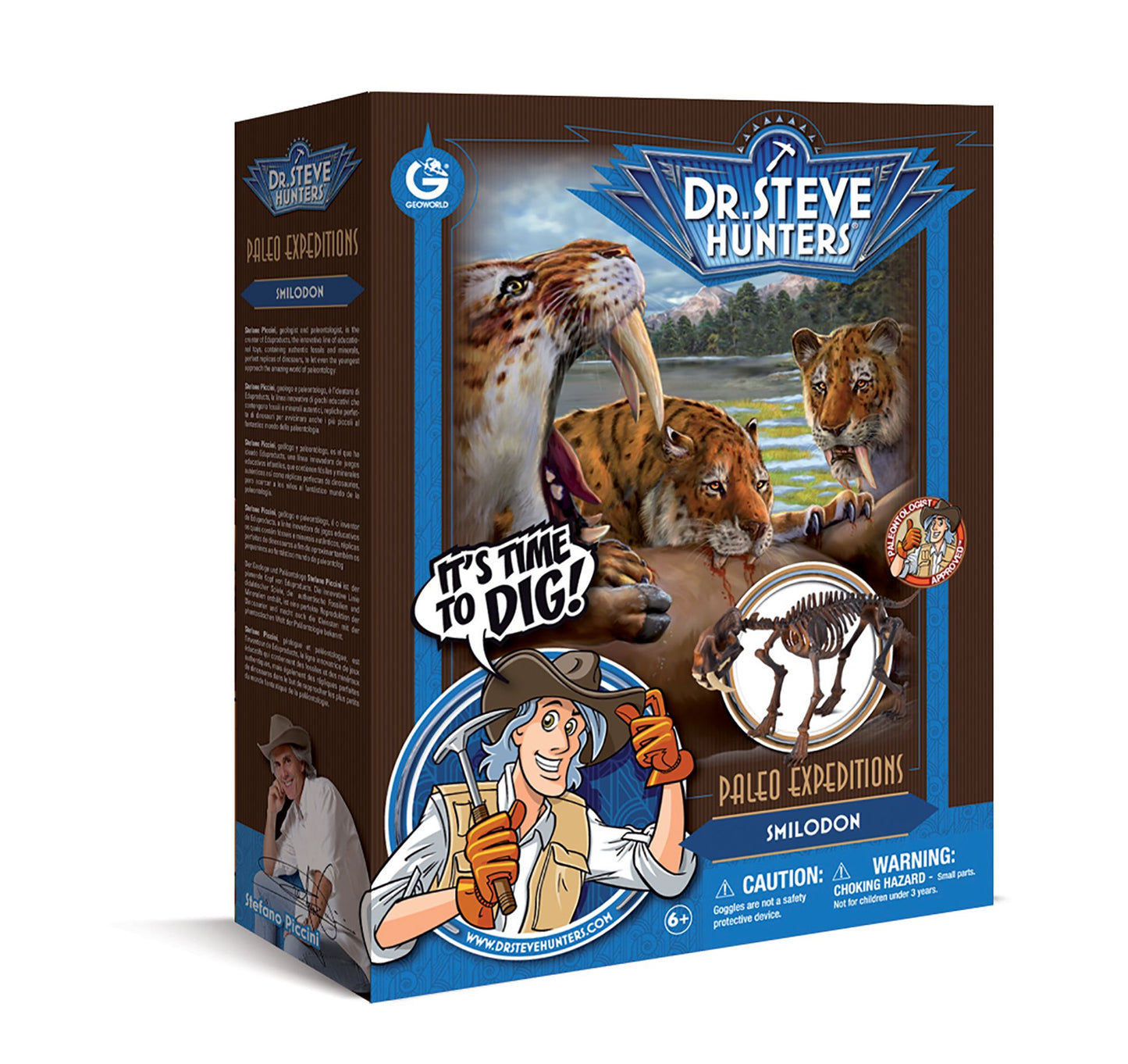 Geoworld Dr. Steve Hunters Paleo Expeditions Dino Excavation Kit - Smilodon