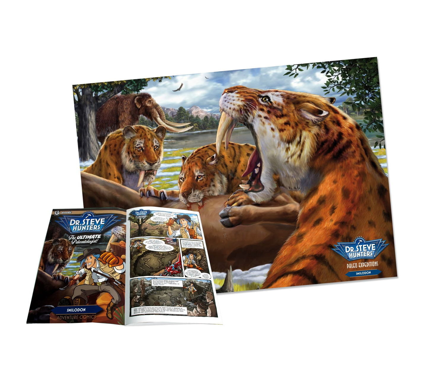 Geoworld Dr. Steve Hunters Paleo Expeditions Dino Excavation Kit - Smilodon