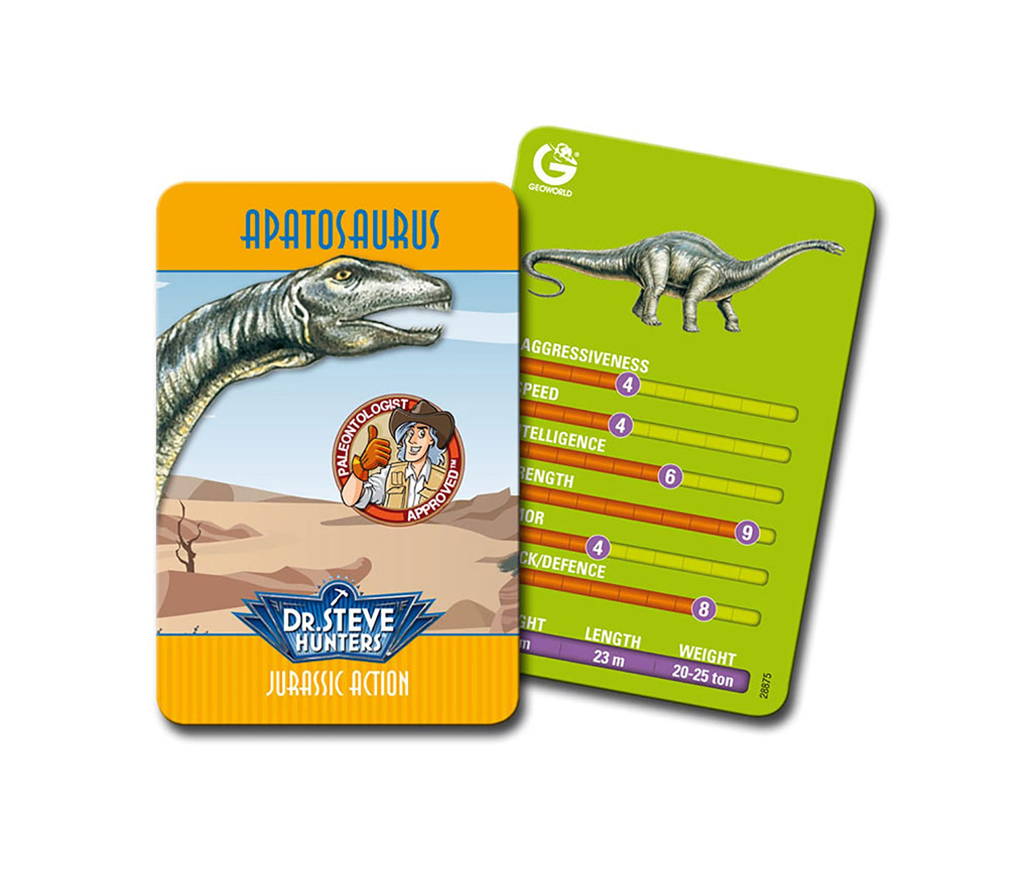 Geoworld Dr. Steve Hunters Medium Jurassic Action Apatosaurus